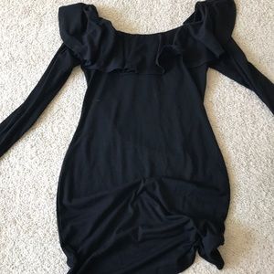 Black mini dress